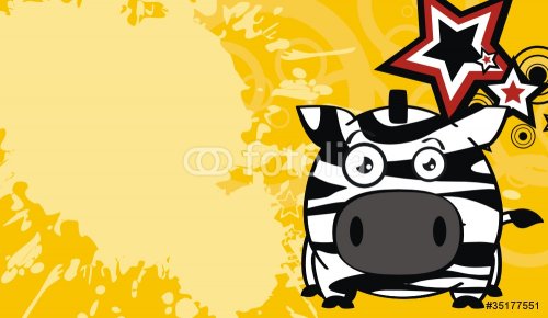 zebra ball cartoon background1 - 900498994