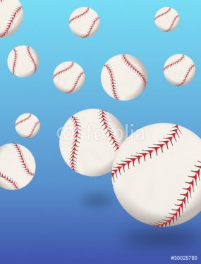 baseballs bouncing