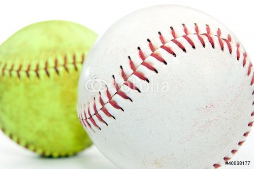 Two softballs