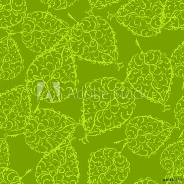 Seamless leaf background - 900459865
