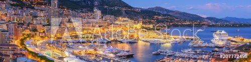 Monaco Panoramic View at Dusk - 901152098