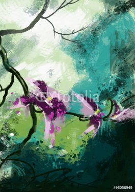 orchid flowers - Stock Image - 901151911
