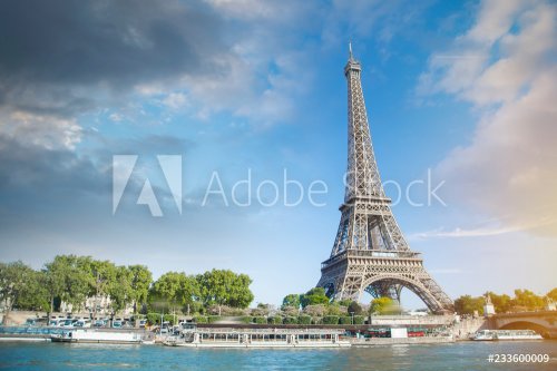Eiffel Tower in Paris, France - 901153997