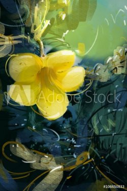 painting yellow flowers - 901151914