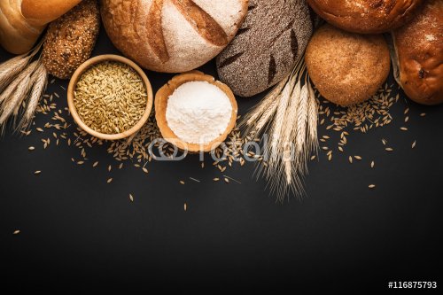 Fresh bread and wheat 