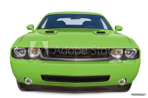 Lime Green Muscle Car - 901153120