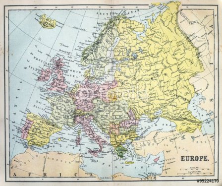Map of 19th Century Europe - 901152150