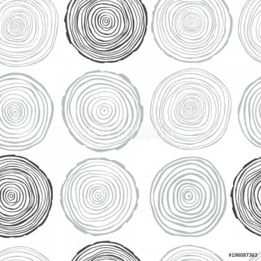  Vector seamless pattern with tree rings