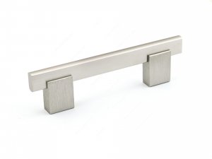 Contemporary Metal and Aluminum Pull - 905 - 96 mm - Brushed Nickel