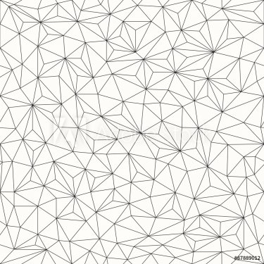 Triangles background, seamless pattern, line design - 901154359
