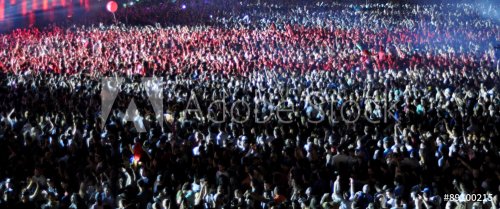 Blurred crowd at a concert - 901154599