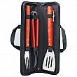 3 Pieces BBQ tool set in textile travel case #RushExpress72hrs
