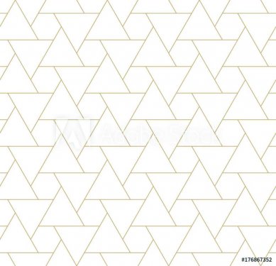 seamless geometric triangle hexagon grid pattern - 901154626