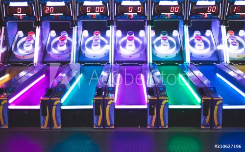 Retro Neon Vintage Arcade Game - 901155458