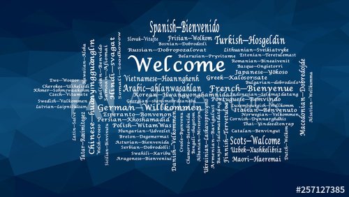 Welcome word cloud conceptual illustration - 901155586