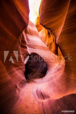 Amazing sandstone formations in Antelope Canyon, Arizona, USA - 901155710