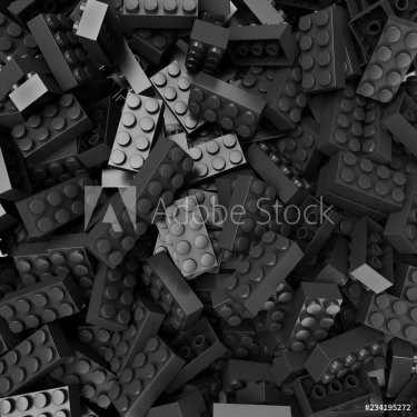 black and gray plastic blocks