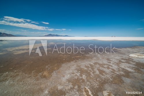 Bonneville Salt Flats Utah surreal landscape