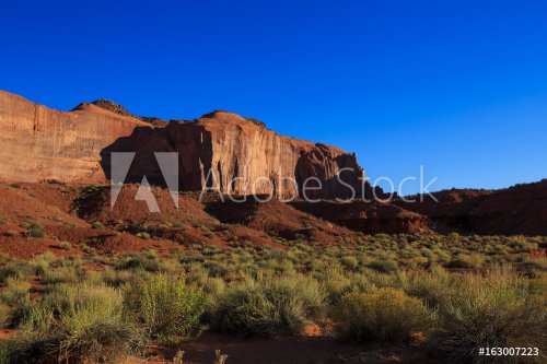 view of amazing sandstone formations in Monument Valley, Arizona, USA
