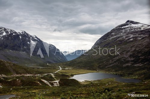 Mountain Valley in Norway - 901155881