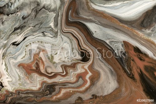 Marble abstract acrylic background. Marbling artwork texture. Agate ripple pa... - 901156114