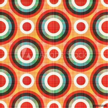 seamless circles polka dots pattern - 901156137