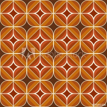 Seamless retro brown and ocher background pattern - 901156135