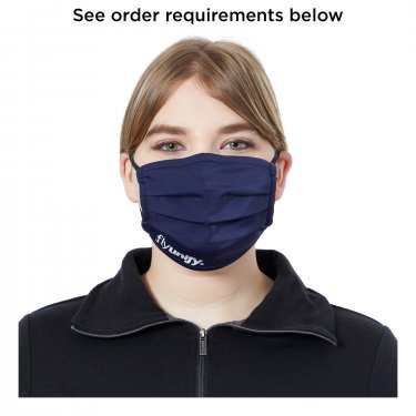 Polyester Unisex Pleated Eco Mask - 1 color imprint