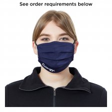 Masque avec plis Éco unisexe en polyester - Imprimé 1 couleur