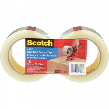 3M - 3710-CAC - Ruban d'emballage ScotchMD - Thermofusible -  48 mm (2) x 100 m (328')