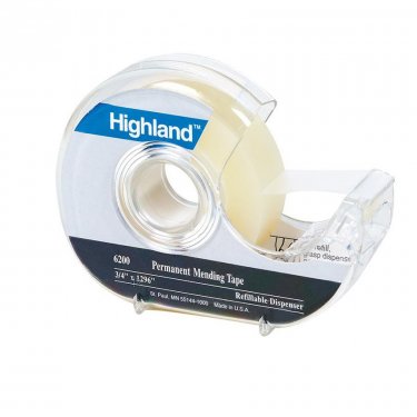 3M - 6200-18PP - Highland 6200 - Ruban transparent & invisible (Ruban magic) - 19 mm (3/4) x 32,9 m (108') - Prix pour 1 unité