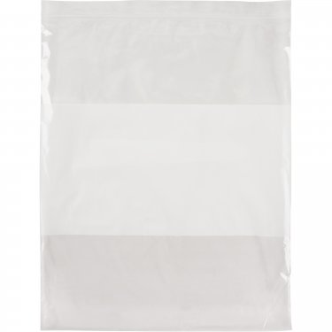 Kleton - PF963 - Sacs en poly avec espace inscriptible blanc - Refermable - 2 mils - 12 x 15 - Prix par paquet de 100