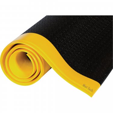 MAT TECH - FPS660YB - Tapis Tuff-SpunMD - 3' x 5' - 3/8 - Noir avec bordure jaune - Prix Unitaire