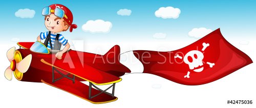 a boy flying plane - 900460529
