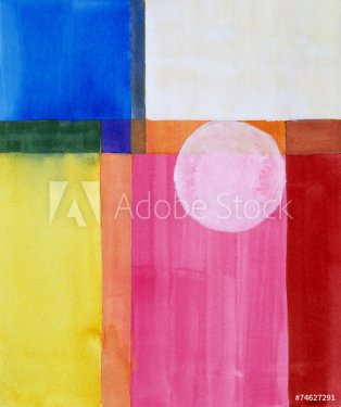 a minimalist abstract watercolor painting - 901146855