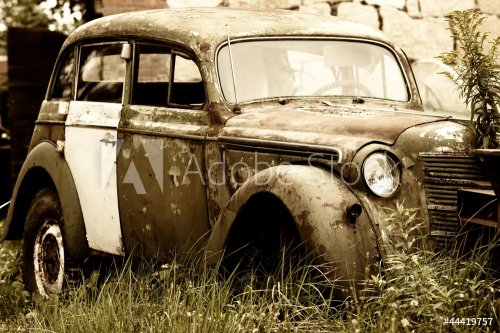 Abandoned old car