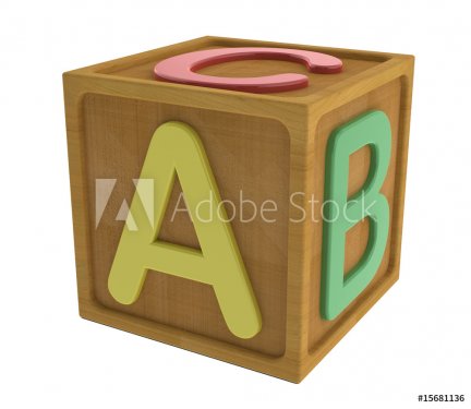 ABC toy cube
