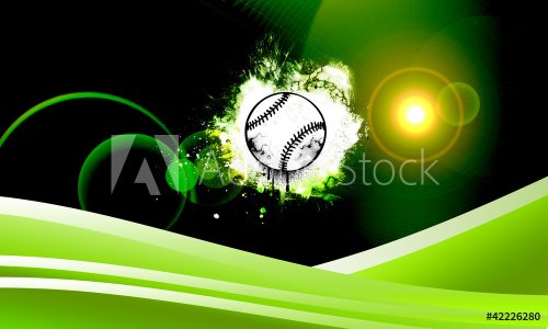 Abstract baseball - 900801769