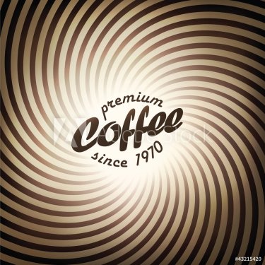 Abstract coffee background design template. Vector, EPS10