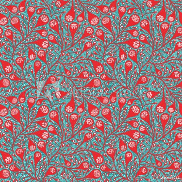 abstract floral seamless pattern - 901142535