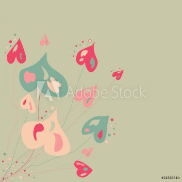 Abstract flowers background - 900465888
