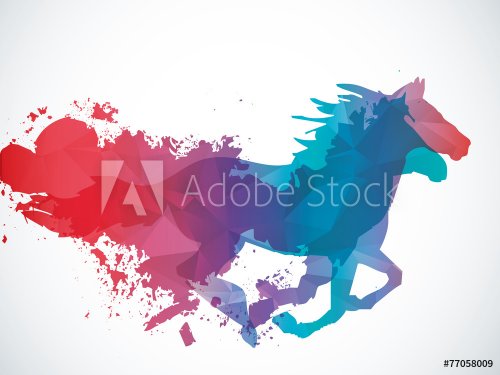 Abstract horse - 901154217