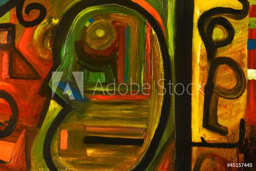 Abstract oil painting - 900899267