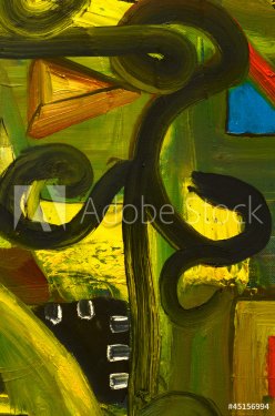 Abstract oil painting - 900899281