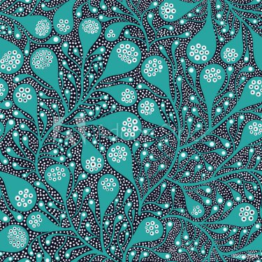 Abstract seamless floral pattern - 901142532
