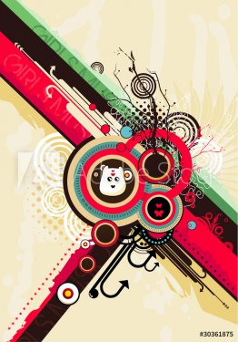 abstract vector composition illustration