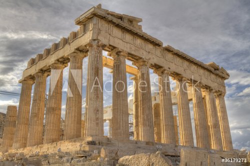 Acropolis and parthenon Athens Greece - 900141804