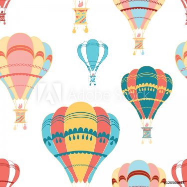 Air balloon decorative seamless pattern - 901149797