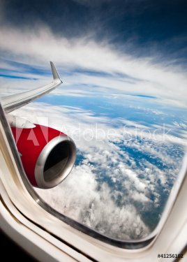 Airplane window - 900430217