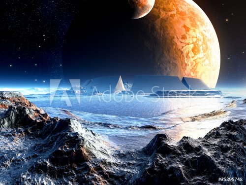 Alien Arena Ruins under Two Moons - 900462421